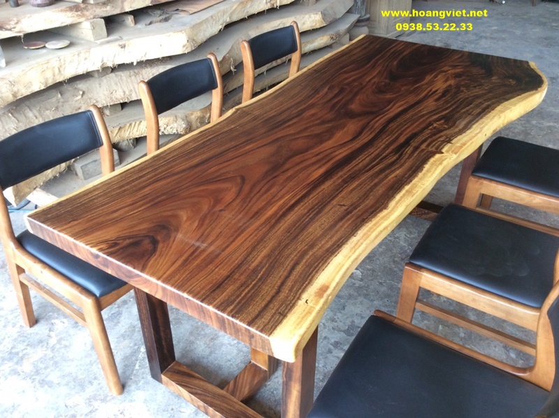 Mặt bàn ăn gỗ me tây 6 ghế Mặt bàn ăn gỗ me tây 6 ghế
