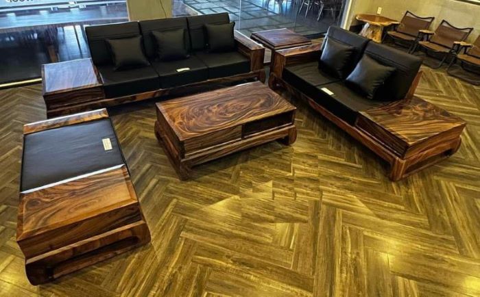 Sofa gỗ me tây nguyên khối Sofa gỗ me tây nguyên khối