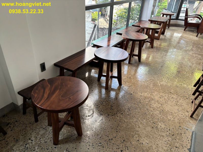 Bàn ghế gỗ me tây ngồi cafe Bàn ghế gỗ me tây ngồi cafe