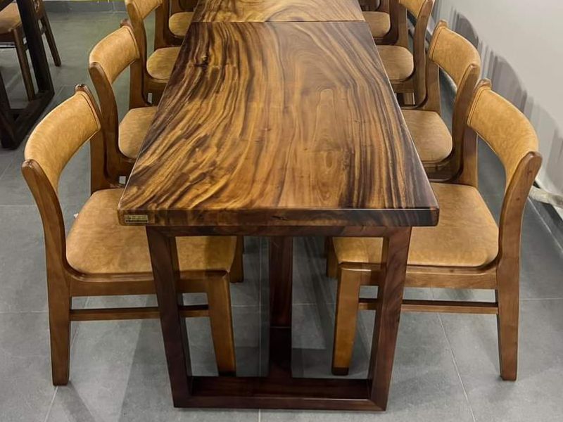 Bàn ăn 4 ghế hiện đại gỗ me tây Bàn ăn 4 ghế hiện đại gỗ me tây