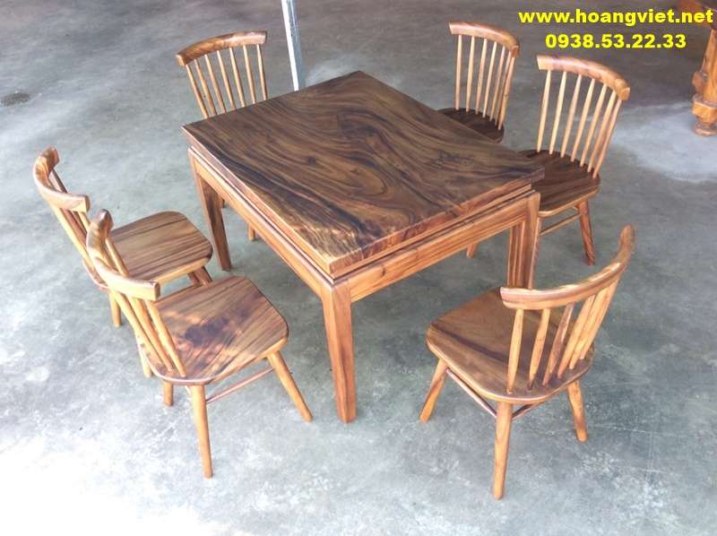Bàn ăn 6 ghế chân gỗ cổ điển Bàn ăn 6 ghế chân gỗ cổ điển