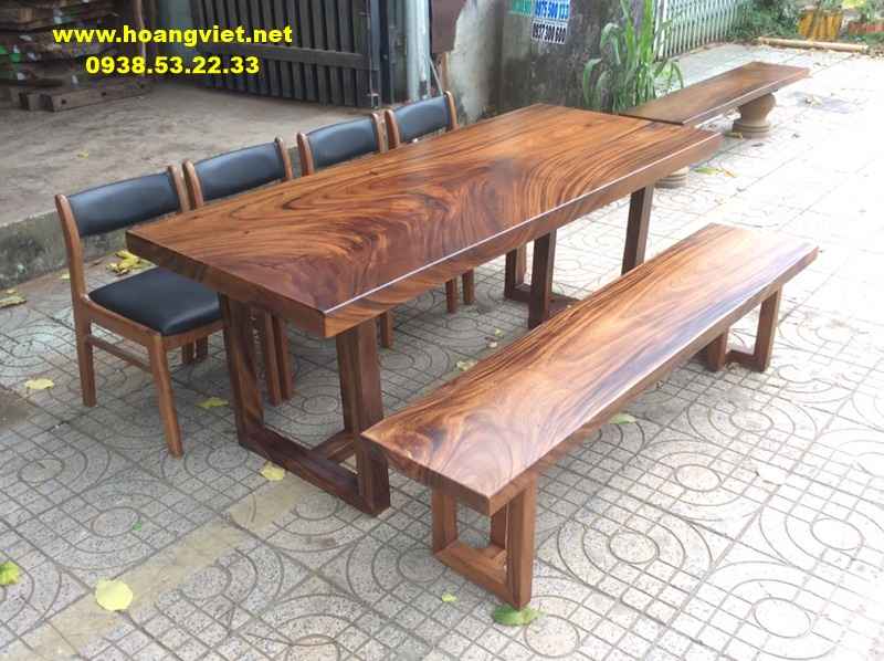 Bàn ăn chân gỗ tự nhiên bền đẹp Bàn ăn chân gỗ tự nhiên bền đẹp