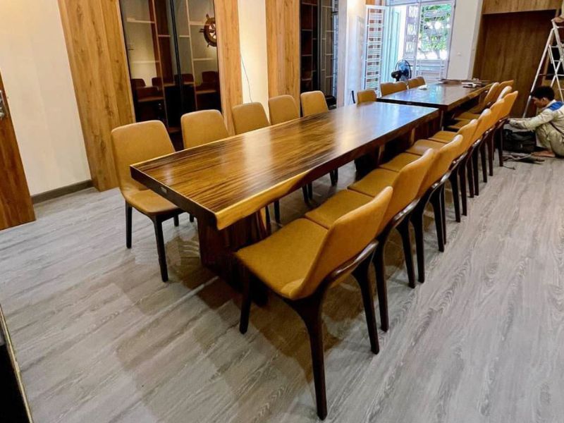 Bàn ăn gỗ me tây 10 ghế ventura Bàn ăn gỗ me tây 10 ghế ventura