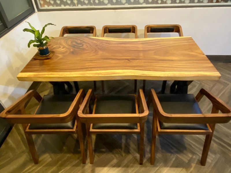 Bàn ăn gỗ me tây 6 ghế katakana Bàn ăn gỗ me tây 6 ghế katakana
