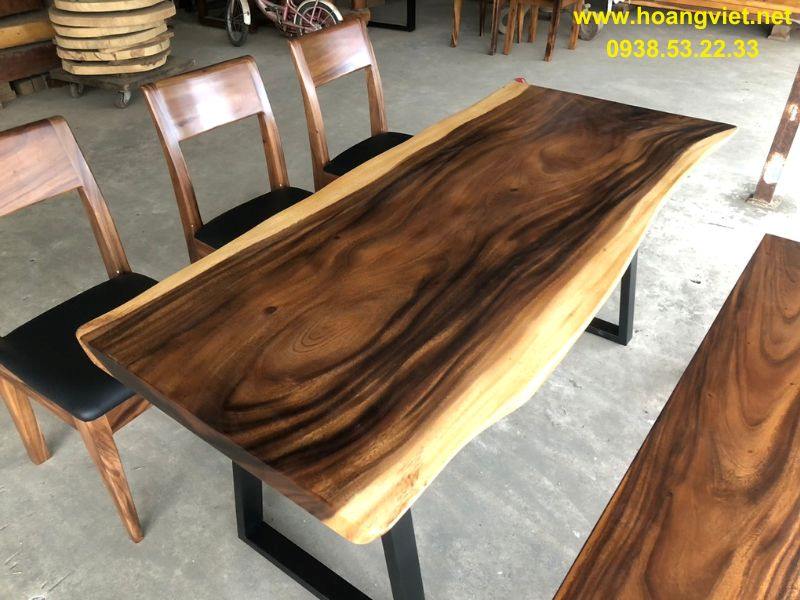 Bàn ăn gỗ me tây 6 người giá rẻ Bàn ăn gỗ me tây 6 người giá rẻ