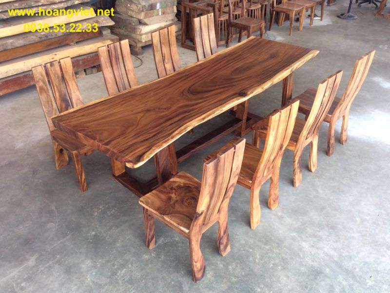 Bàn ăn kết hợp 8 ghế gỗ me tây đẹp. Bàn ăn kết hợp 8 ghế gỗ me tây đẹp.