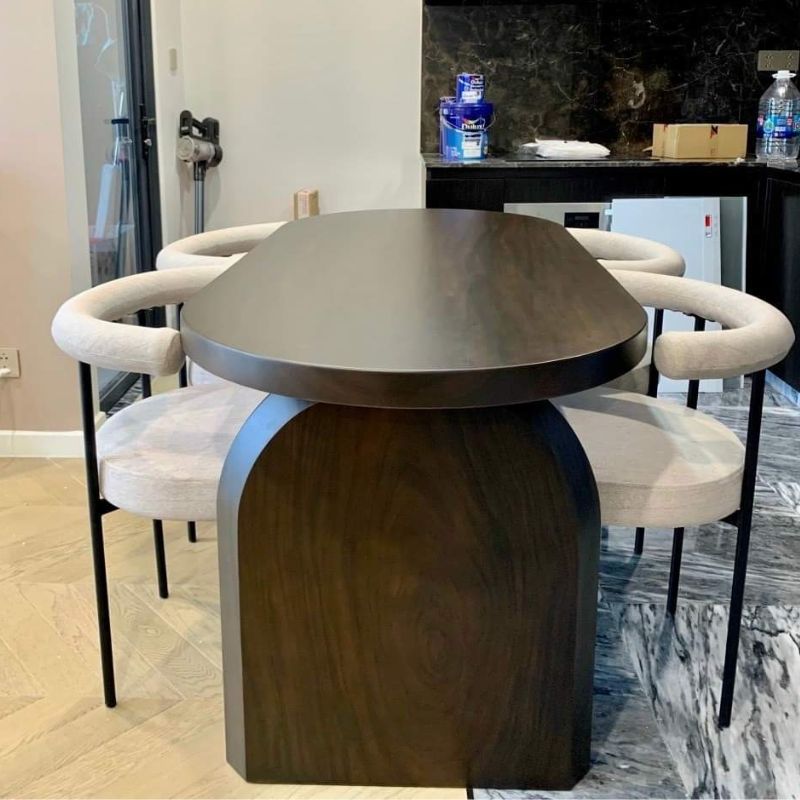 Bàn ăn gỗ me tây nguyên tấm đẹp và nghệ thuật Bàn ăn gỗ me tây nguyên tấm đẹp và nghệ thuật