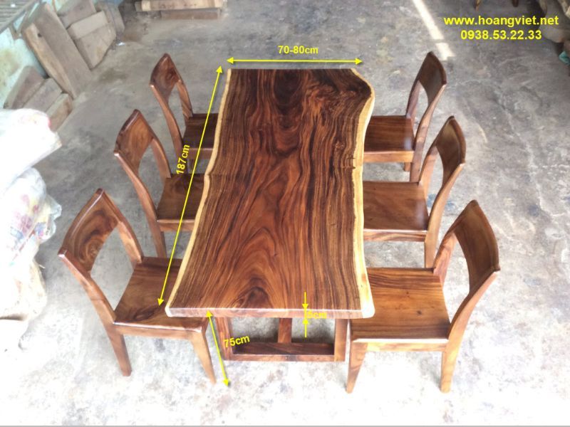 Kích thước bàn ăn 6 ghế Kích thước bàn ăn 6 ghế