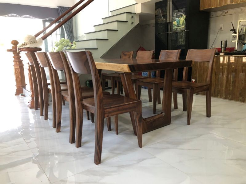 Chân bàn ăn gỗ tự nhiên me tây Chân bàn ăn gỗ tự nhiên me tây