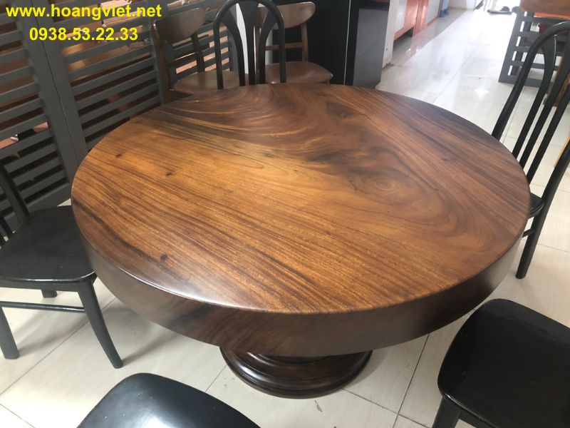 Kích thước bàn ăn tròn gỗ me tây nguyên khối Kích thước bàn ăn tròn gỗ me tây nguyên khối
