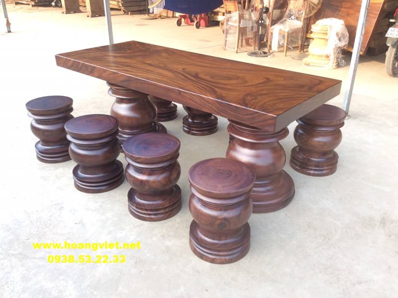 Bàn dài chân gỗ me tây Bàn dài chân gỗ me tây