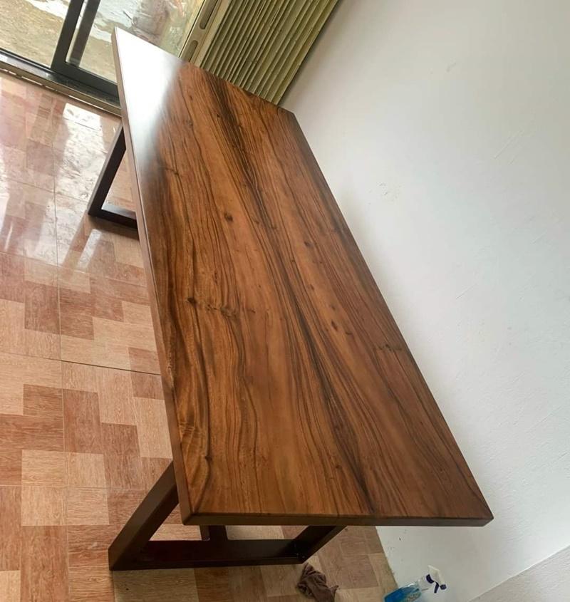 Bàn dài gỗ me tây ghép đôi cạnh thẳng Bàn dài gỗ me tây ghép đôi cạnh thẳng