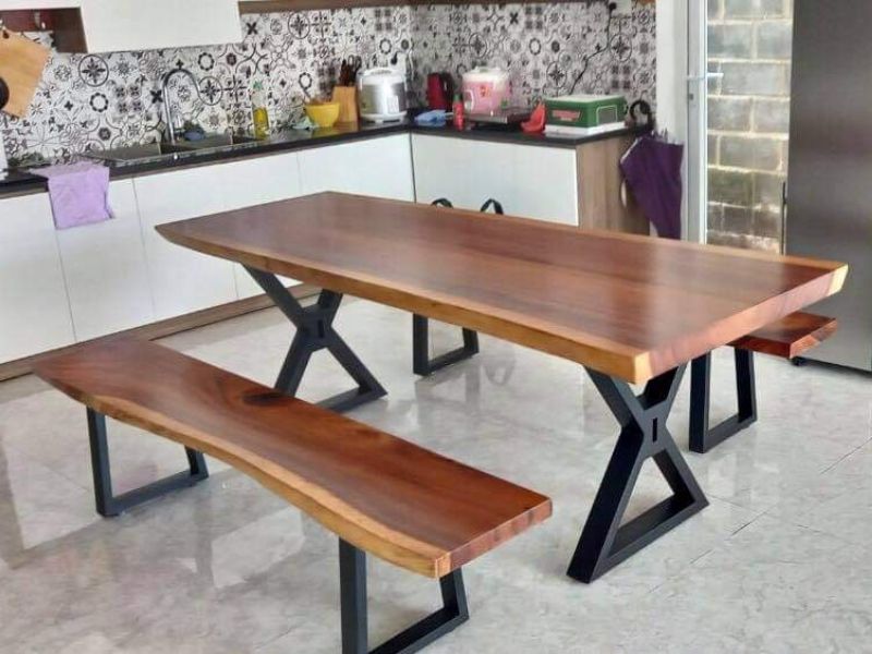 Bàn ghế ăn k3 gỗ me tây giá rẻ Bàn ghế ăn k3 gỗ me tây giá rẻ