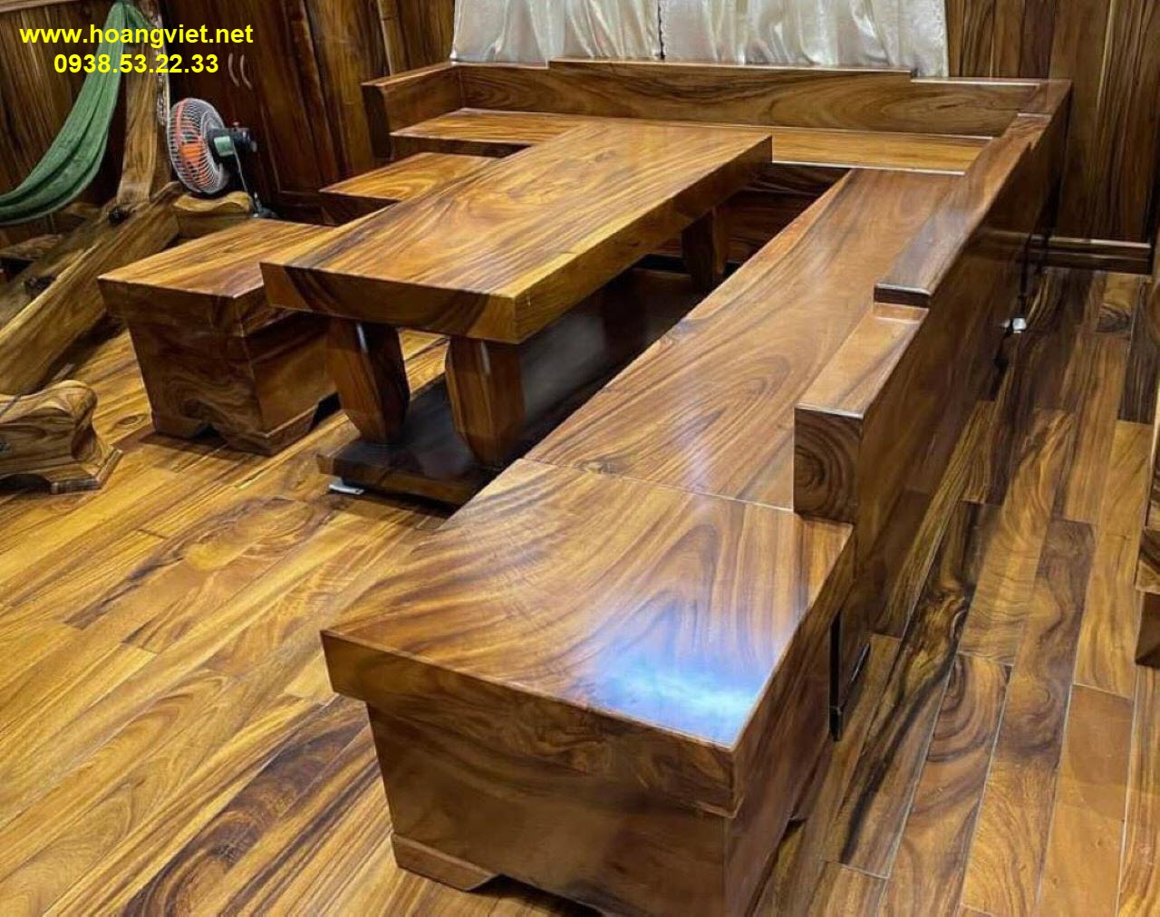 Bàn ghế gỗ nguyên tấm phòng khách Bàn ghế gỗ nguyên tấm phòng khách