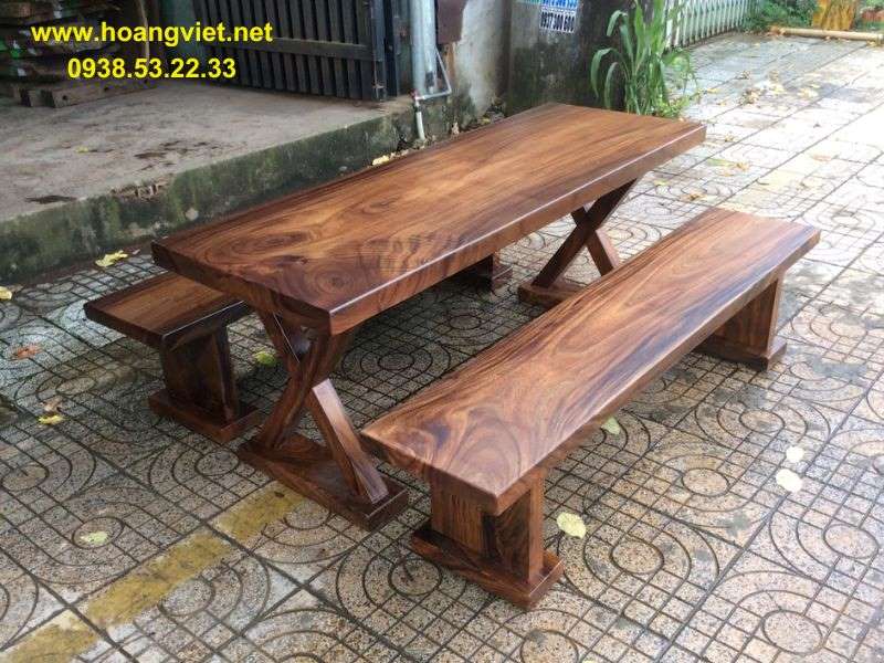 Bàn ghế k3 gỗ me tây cạnh thẳng Bàn ghế k3 gỗ me tây cạnh thẳng