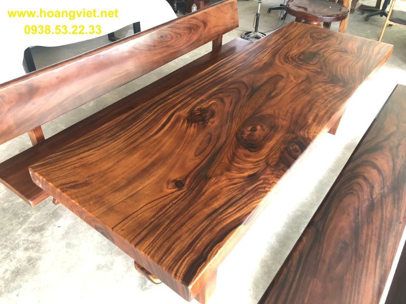 Mặt bàn k3 gỗ me tây nguyên khối  Mặt bàn k3 gỗ me tây nguyên khối