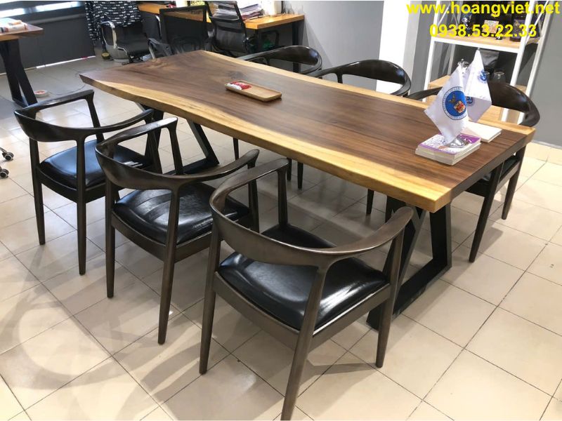 Bộ bàn gỗ me tây 6 ghế kennedy Bộ bàn gỗ me tây 6 ghế kennedy