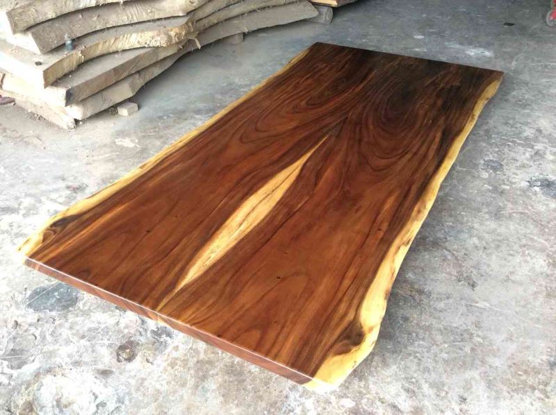 Bàn gỗ me tây ghép 2 tấm Bàn gỗ me tây ghép 2 tấm