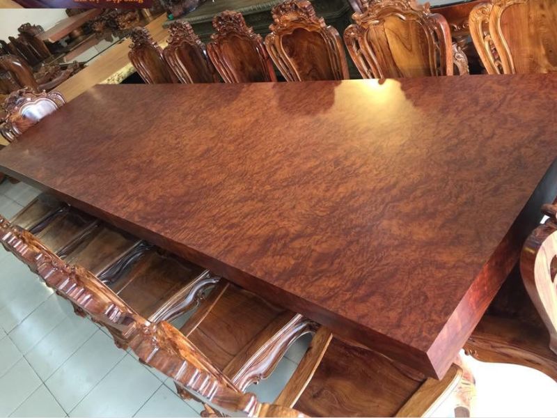 Bàn gỗ nguyên khối nguyên tấm cẩm lai Bàn gỗ nguyên khối nguyên tấm cẩm lai