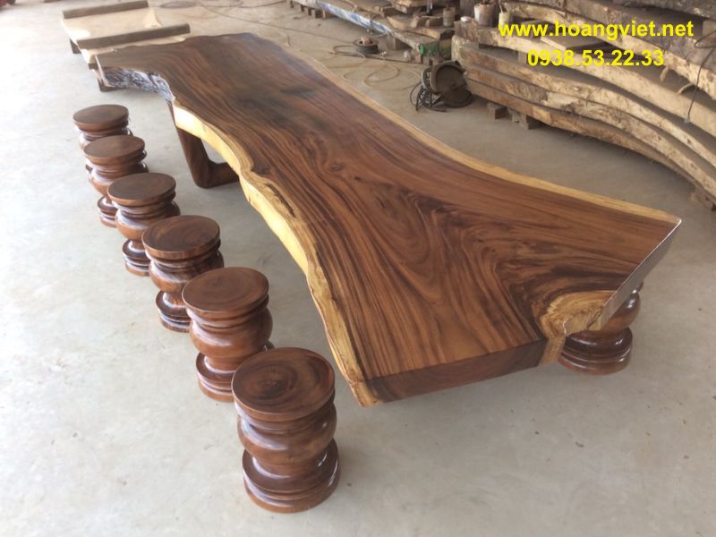 Bàn gỗ tự nhiên me tây nguyên khối Bàn gỗ tự nhiên me tây nguyên khối