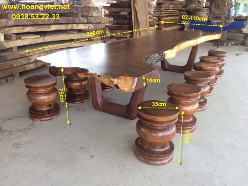 Bàn gỗ tự nhiên me tây nguyên khối Bàn gỗ tự nhiên me tây nguyên khối