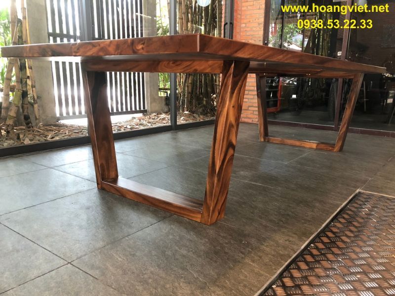 Chân bàn gỗ me tây hình thang Chân bàn gỗ me tây hình thang