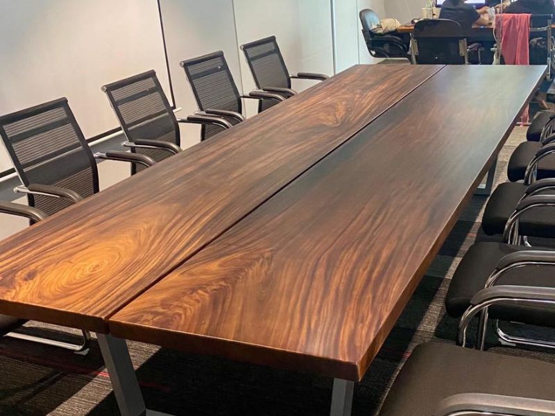 Bàn họp gỗ tự nhiên me tây Bàn họp gỗ tự nhiên me tây