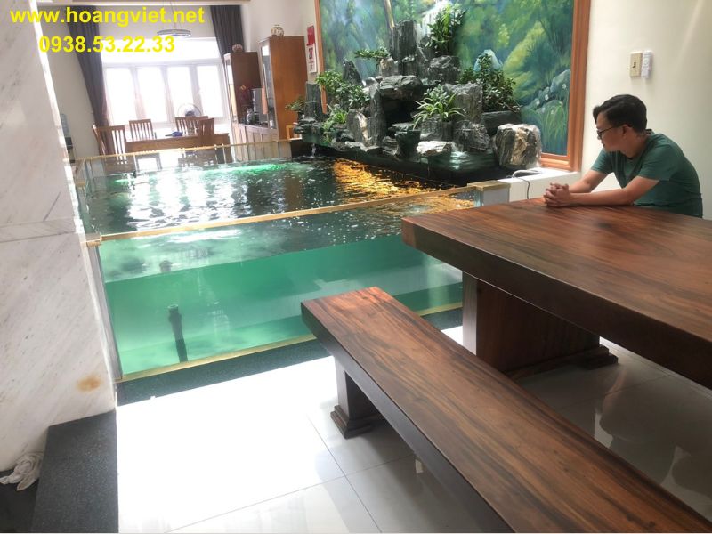 Bàn K3 gỗ me tây nguyên khối Bàn K3 gỗ me tây nguyên khối