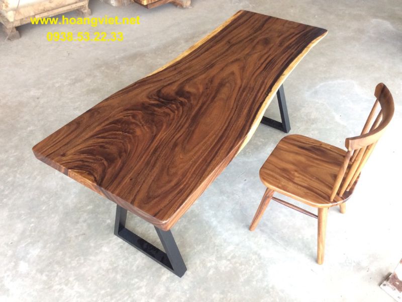 Bàn làm việc 1m8 gỗ tự nhiên nguyên tấm cao cấp Bàn làm việc 1m8 gỗ tự nhiên nguyên tấm cao cấp