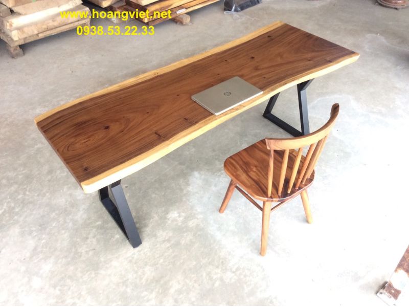 Bàn làm việc 2m gỗ tự nhiên me tây Bàn làm việc 2m gỗ tự nhiên me tây