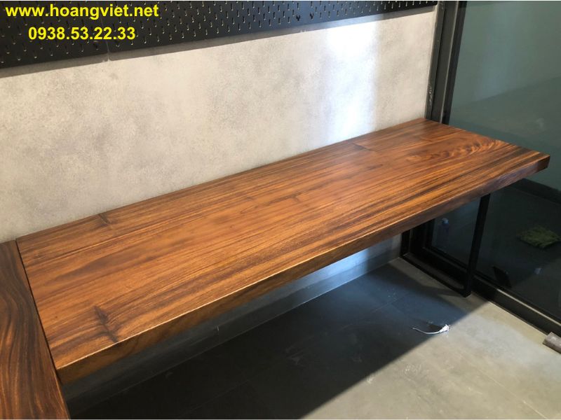 Kích thước bàn làm việc chữ L gỗ me tây nguyên tấm Kích thước bàn làm việc chữ L gỗ me tây nguyên tấm