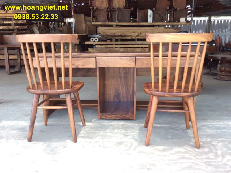 Bàn làm việc đôi gỗ tự nhiên cao cấp Bàn làm việc đôi gỗ tự nhiên cao cấp