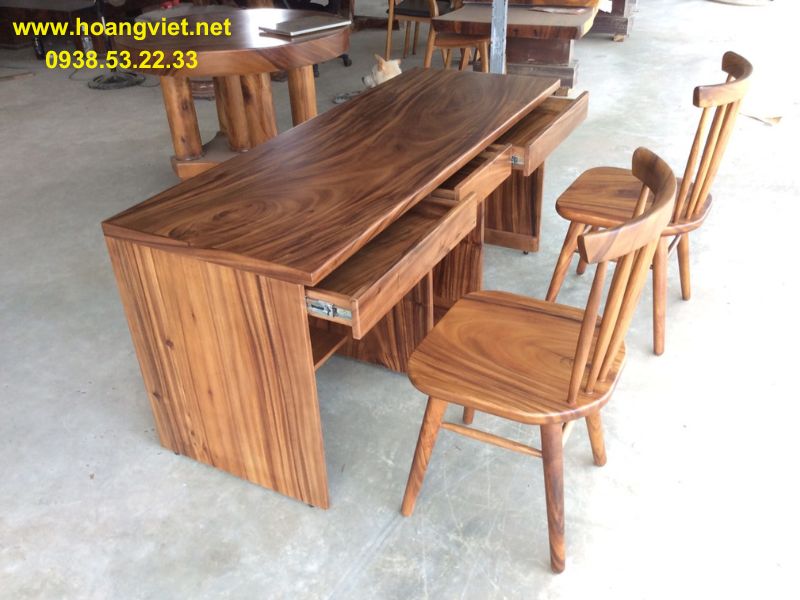 Bàn làm việc đôi gõ tự nhiên đẹp Bàn làm việc đôi gõ tự nhiên đẹp
