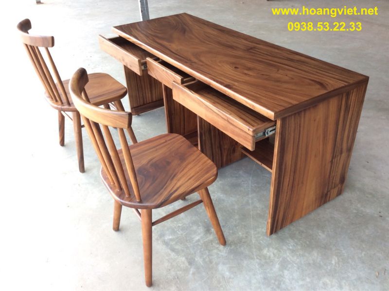 Bàn làm việc đôi gỗ tự nhiên Bàn làm việc đôi gỗ tự nhiên