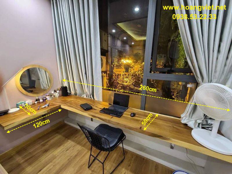 Bàn làm việc gắn tường chữ L Bàn làm việc gắn tường chữ L