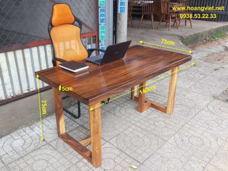 Bàn làm việc gỗ tự nhiên 1m4 đẹp Bàn làm việc gỗ tự nhiên 1m4 đẹp