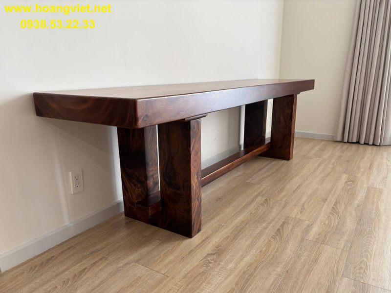 Bàn làm việc gỗ tự nhiên me tây cao cấp Bàn làm việc gỗ tự nhiên me tây cao cấp