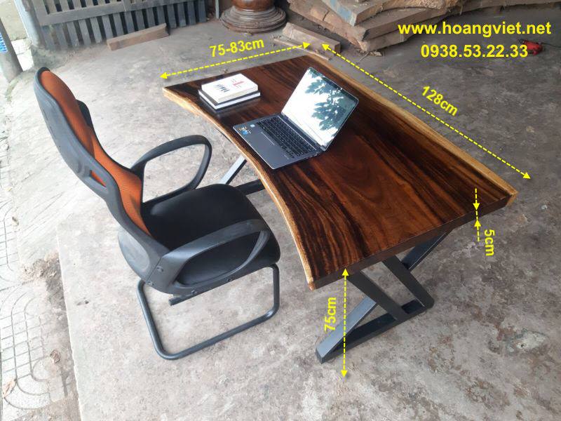 Bàn làm viêc gỗ tự nhiên đơn giản Bàn làm viêc gỗ tự nhiên đơn giản