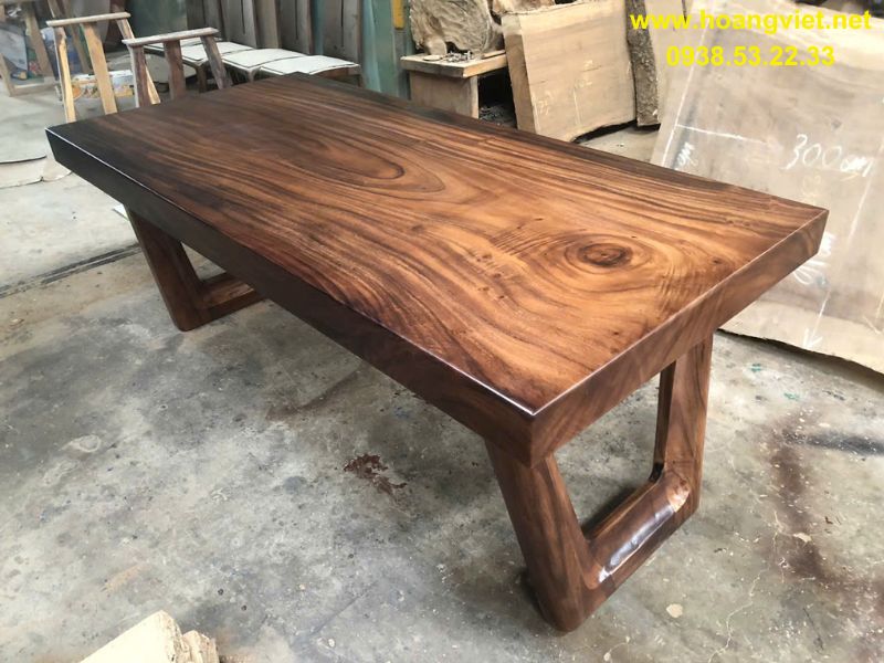 Bàn làm việc tại nhà gỗ me tây nguyên khối Bàn làm việc tại nhà gỗ me tây nguyên khối
