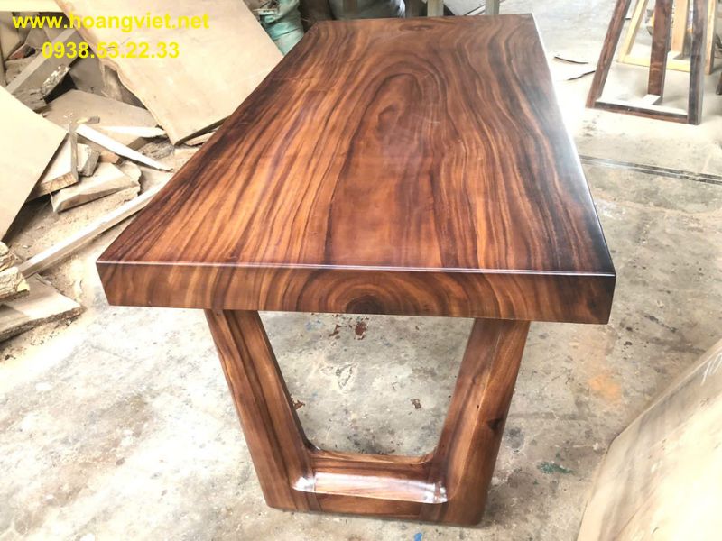 Bàn làm việc tại nhà gỗ me tây nguyên khối Bàn làm việc tại nhà gỗ me tây nguyên khối