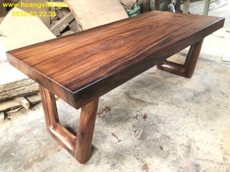 Bàn làm việc tại nhà gỗ me tây nguyên khối Bàn làm việc tại nhà gỗ me tây nguyên khối