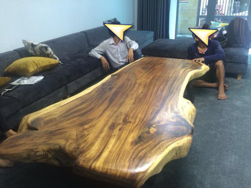 Bàn sofa gỗ me tây nguyên khối Bàn sofa gỗ me tây nguyên khối
