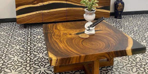 bàn Sofa gỗ nguyên khối