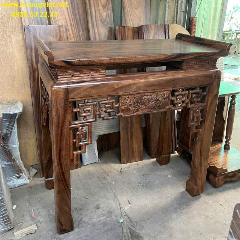 Bàn thờ gỗ me tây đẹp Bàn thờ gỗ me tây đẹp