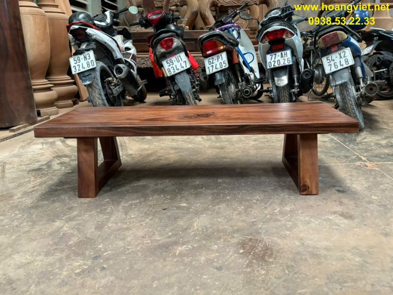 Bàn trà sofa ngồi bệt gỗ me tây dạng chữ nhật Bàn trà sofa ngồi bệt gỗ me tây dạng chữ nhật