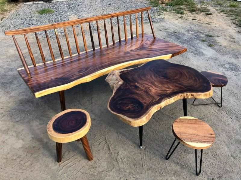 Bàn trà gỗ me tây phòng khách Bàn trà gỗ me tây phòng khách