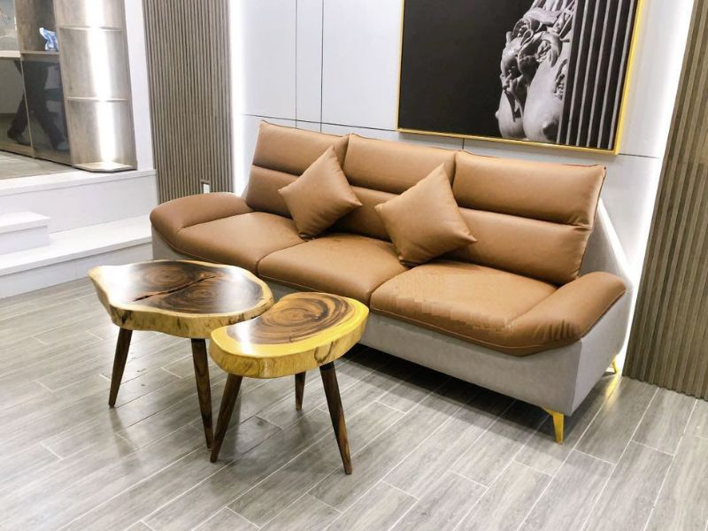 Bàn trà sofa đôi gỗ me tây Bàn trà sofa đôi gỗ me tây