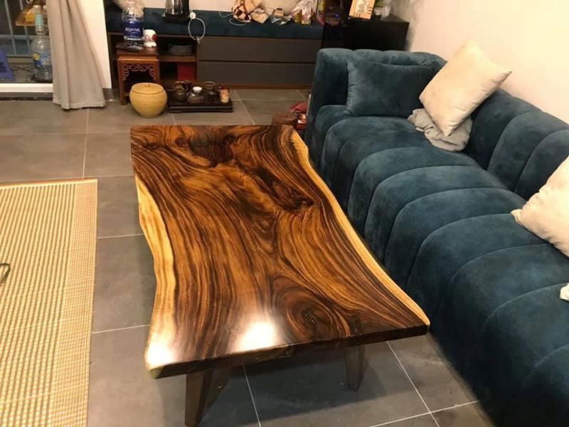 Bàn trà sofa gỗ me tây hiện đại Bàn trà sofa gỗ me tây hiện đại