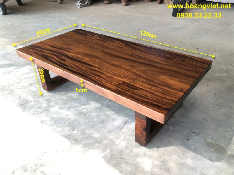 Bàn trà sofa gỗ me tây ngồi bệt Bàn trà sofa gỗ me tây ngồi bệt