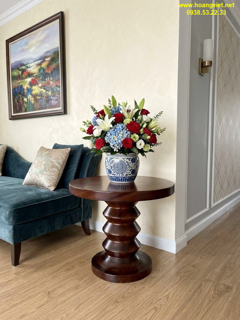 Bàn trà sofa gỗ me tây dùng làm bàn side table Bàn trà sofa gỗ me tây dùng làm bàn side table